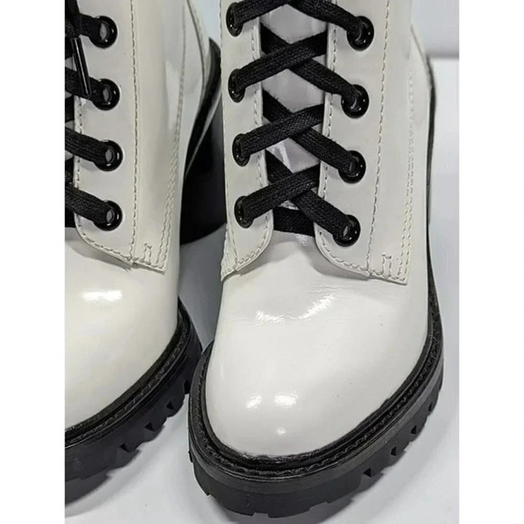 Marc Jacobs Women's Ryder White Leather High-Heel Booties Size 38 EU (MSRP $495) - Picture 4 of 12